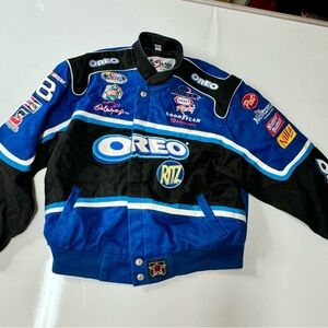 Vintage Earnhardt Jr Oreo Nabisco Jacket XL Nascar BEAUTIFUL condition RARE